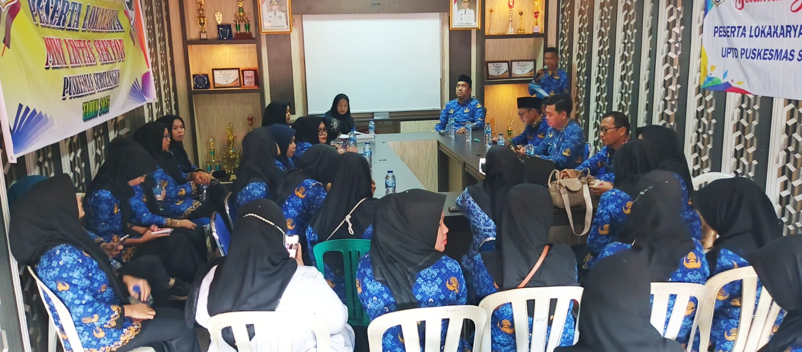 Kegiatan Monitoring dan Evaluasi di Puskesmas Surulangun